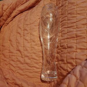 Lenox Handcut Bud Vase Opal Innocence Full Lead Crystal 9" Clear Glass
